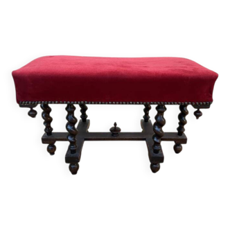 Banc - Repose pied style Louis XIII
