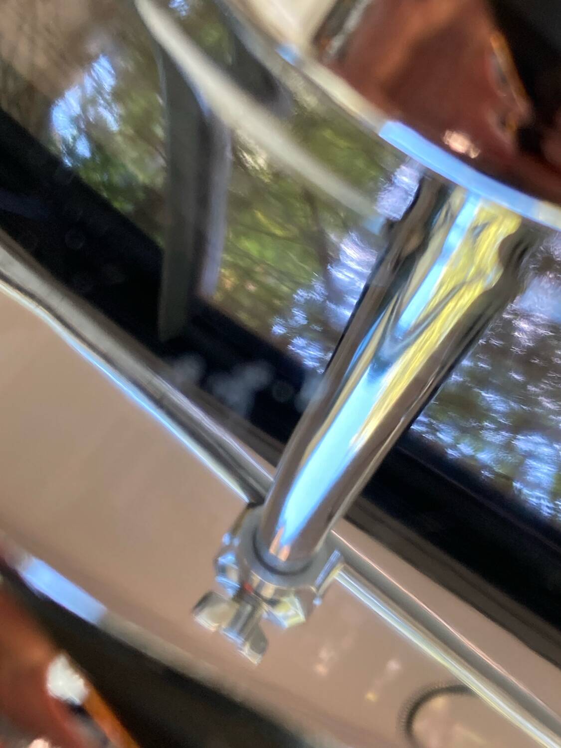 Vintage 90s chrome articulated interior lamp