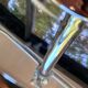 Vintage 90s chrome articulated interior lamp