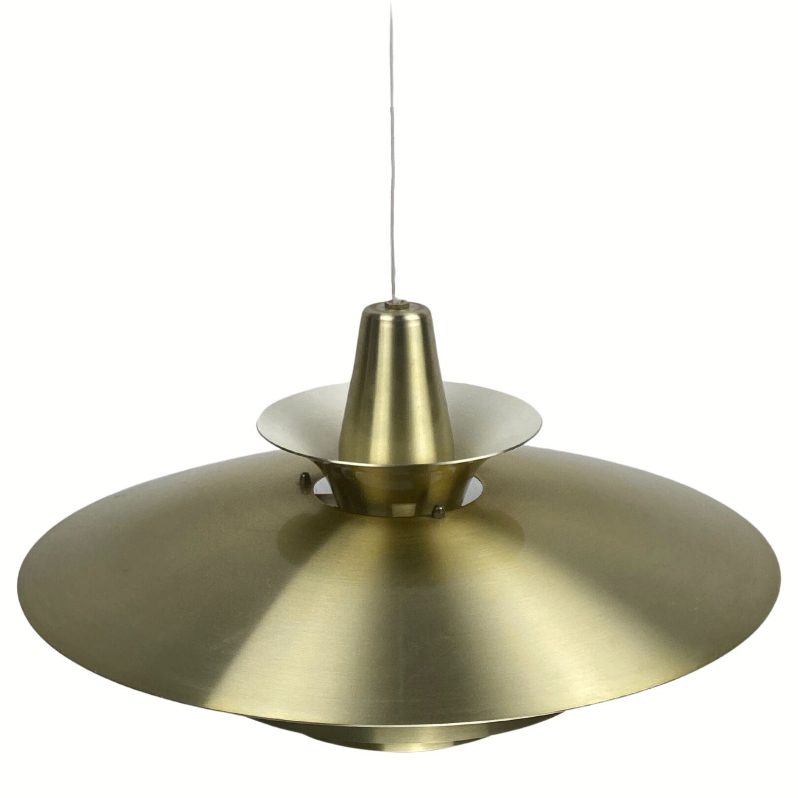 Danish scandinavian brass UFO pendant, 1970s