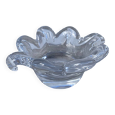 Bougeoir en cristal chauffe plat en verre Cristallerie Lorraine