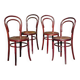4 chairs bistrot n°14 Fischel seated with 20s décor