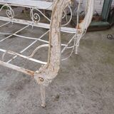 Bench bed wrought iron sofa