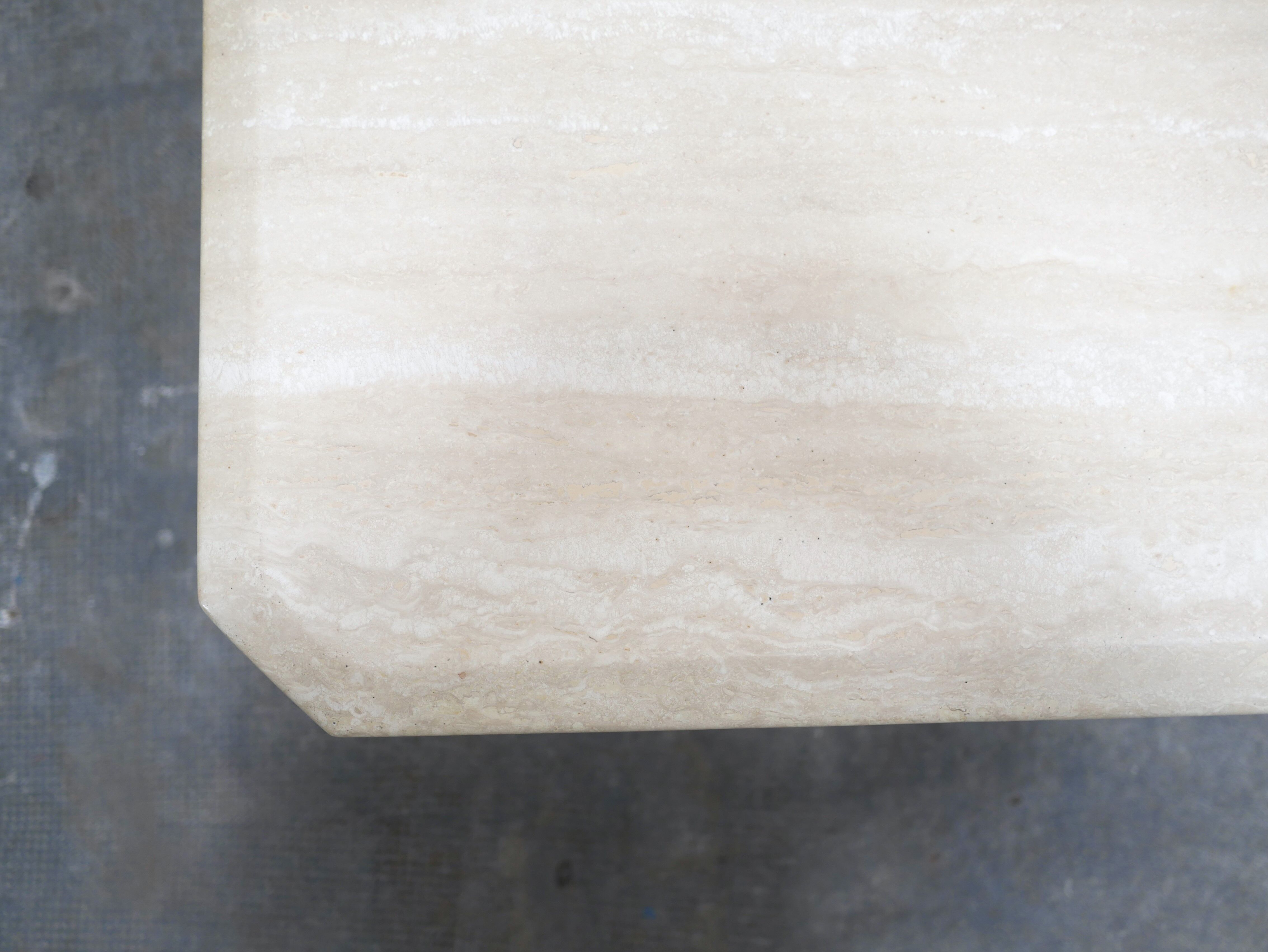 Vintage travertine coffee table