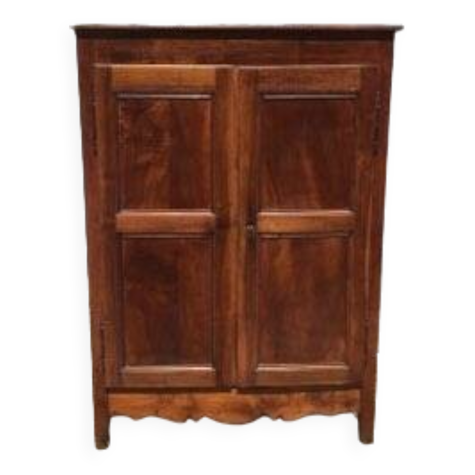 Old rustic farmhouse cabinet in fruit wood