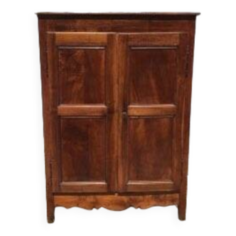 Old rustic farmhouse cabinet in fruit wood