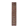 Tapis runer persan vintage ivoire géométrique 80x442cm