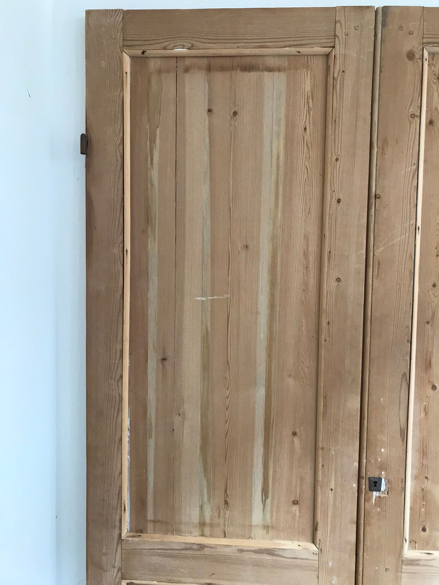 Pair of old XIX pine doors