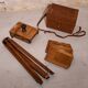 Wooden photo room