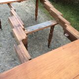 Old oval table Louis Philippe with 6 feet