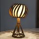Louis Sognot bedside lamp in vintage rattan 1950