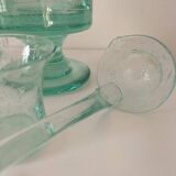 unsigned Biot bubble glass punch set