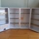 Armoire à pharmacie en métal laqué blanc
