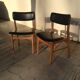 Paire de chaises scandinaves modernistes des années 60