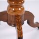 Octagonal column table - lamp table - decorated with intarsia - Italy - 1850s