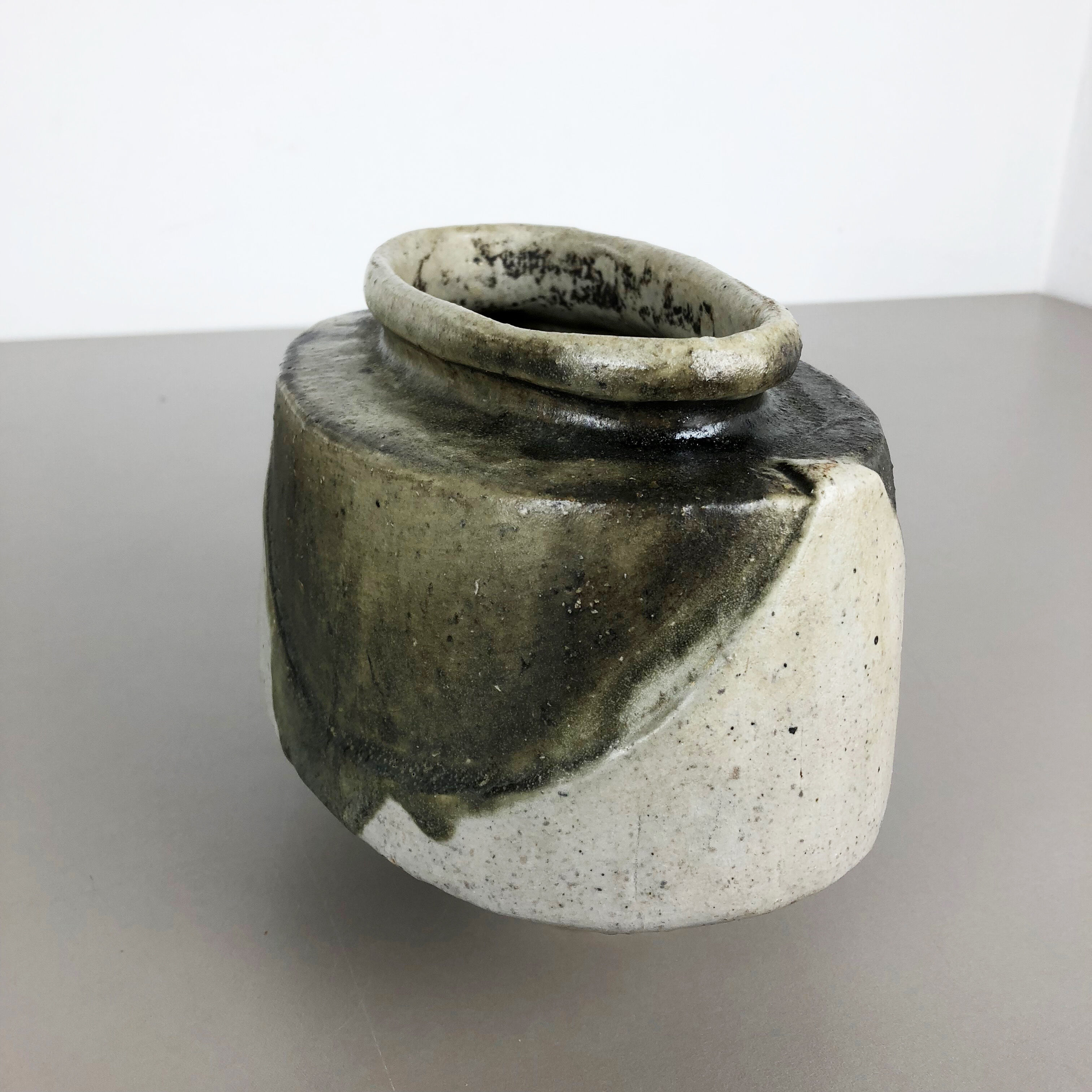 Ceramic Studio Pottery Object Vase by Bruno and Ingeborg Asshoff, Germany, 1960s