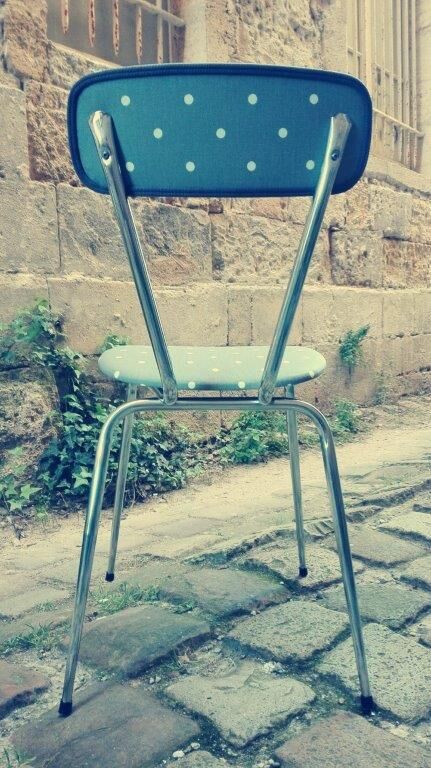 Set of four vintage chairs from the 1960s.