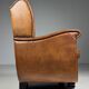 Set of 2 sheepskin club armchairs