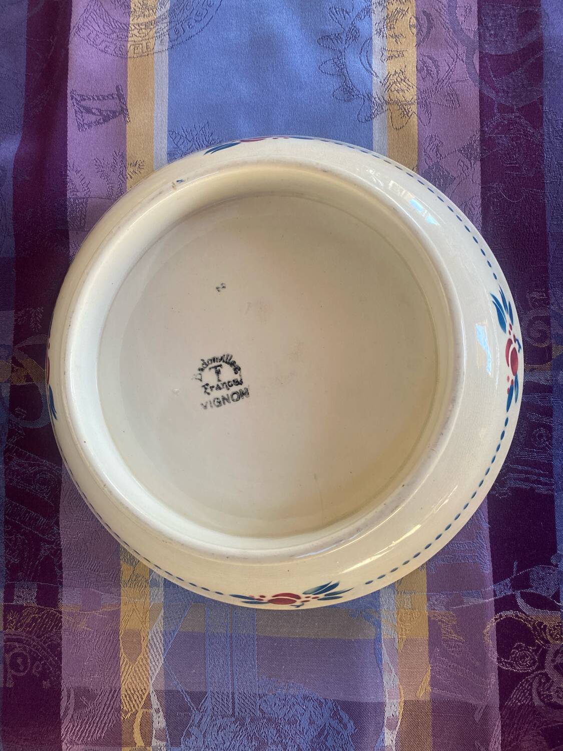 Badonviller ceramic fruit bowl