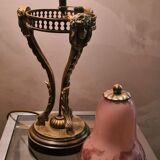 Ancienne lampe a petrole athenienne bronze style empire Napoleon 42x15