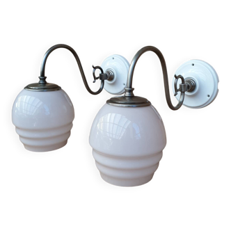 Antique swan neck wall lights