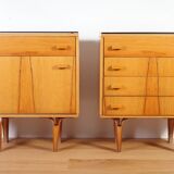 Set of two bedside tables by Frantisek Mezulanik