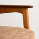 Fauteuil en hêtre scandinave et teck, années 1960