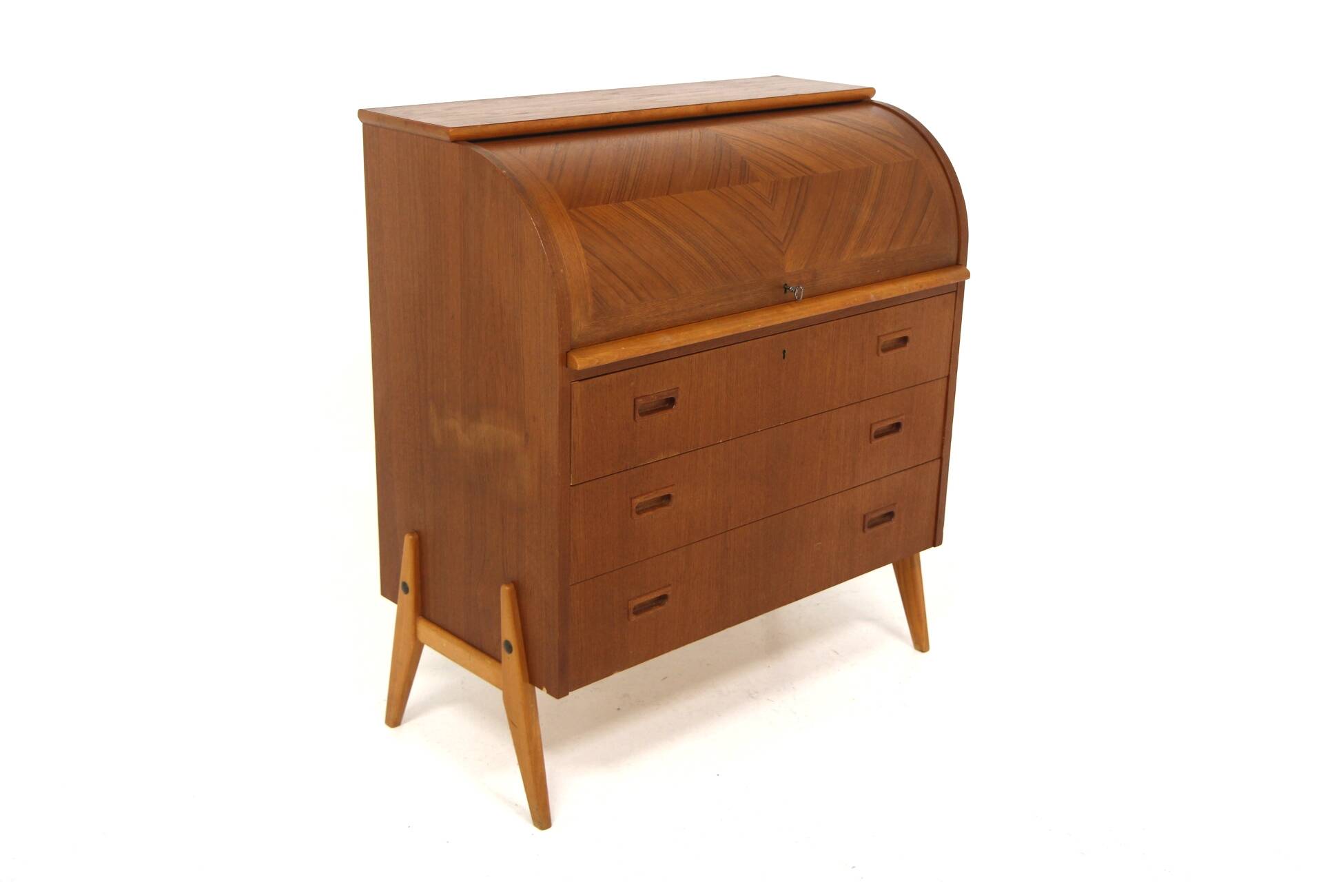 Secrétaire scandinave en teck, Suède, 1960