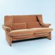 Cassina Portovenere Vico Magistretti wingback peach salmon sofa Maralunga