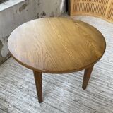 1950s round oak table