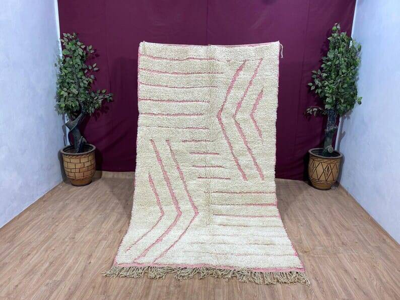 Tapis berbère sur mesure traditionnelle artisanale taille 1,5/2,5 m