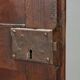 Chestnut buffet with bi-partite panel doors