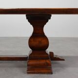 19th Century French Provincial Oak Monastery Dining Table