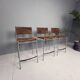 Tito Agnoli - Set of three bar stools "Miss B", Italy, 1997