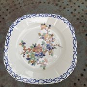Collectible flat plate, Gien, hand painted, signed MB, made in France, vintage