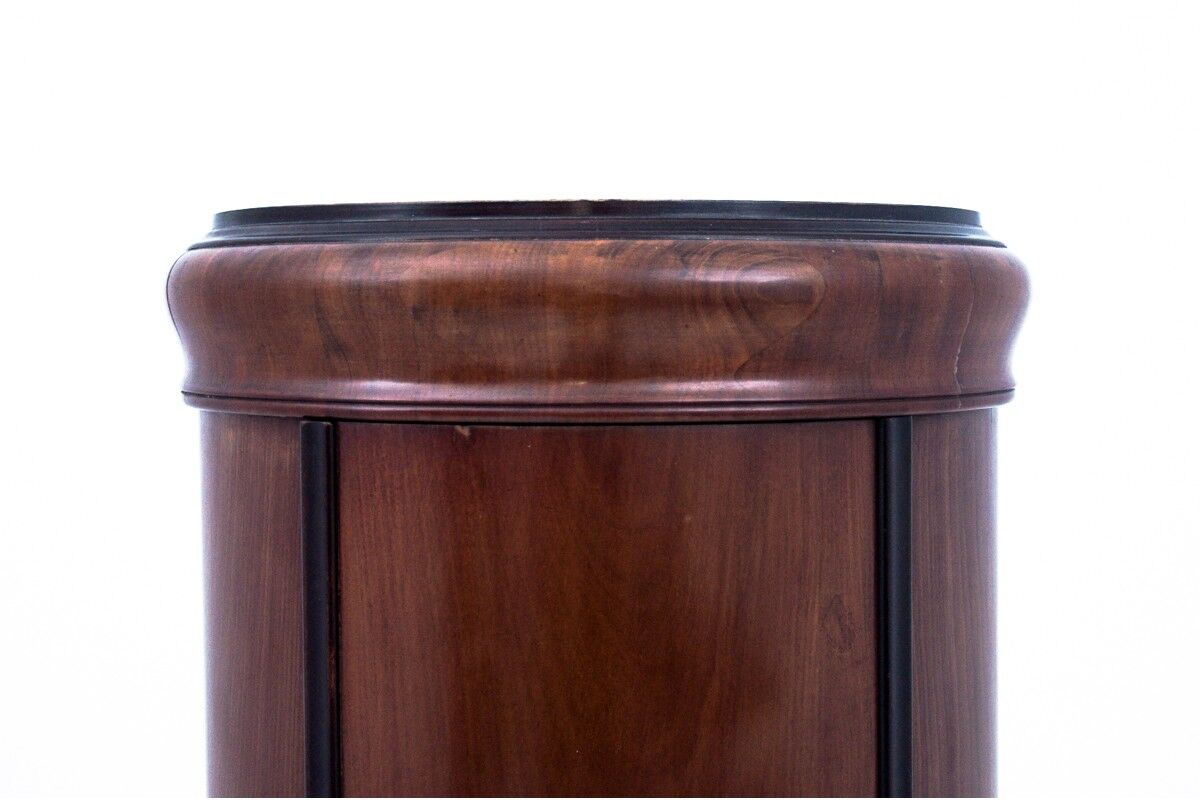 Bollard cabinet, Northern Europe, Biedermeier. Antique.