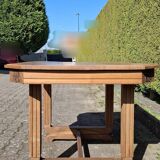 Art Deco table in solid elm