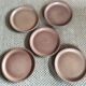 Series of 5 stoneware plates