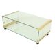 Italian Glass Coffee Table Gallotti & Radice Vintage Design 100cm