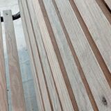 Metal and wood bench