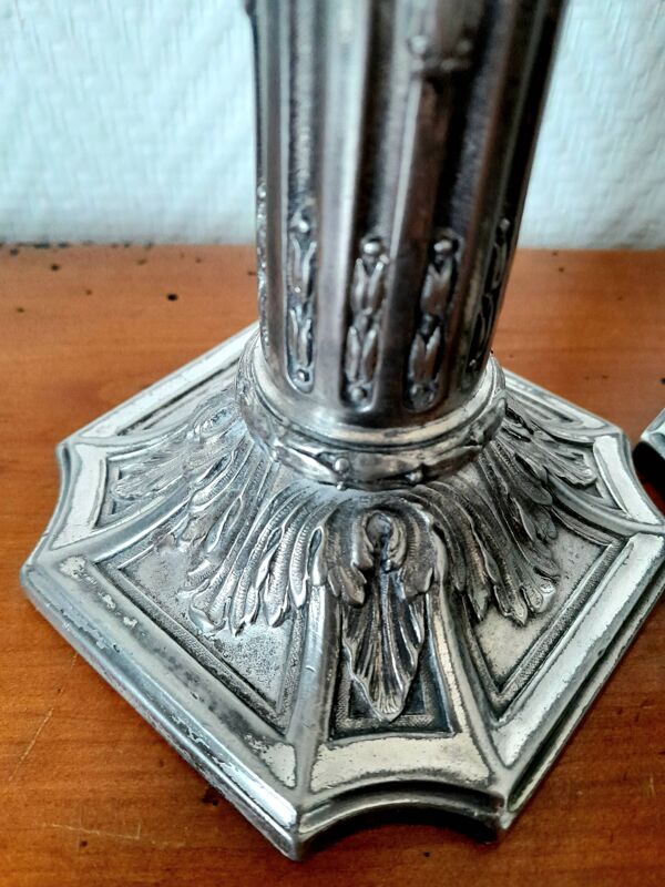 Paire de bougeoirs par Victor Saglier 19ème siècle