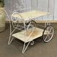 1980s metal wheeled dessert trolley