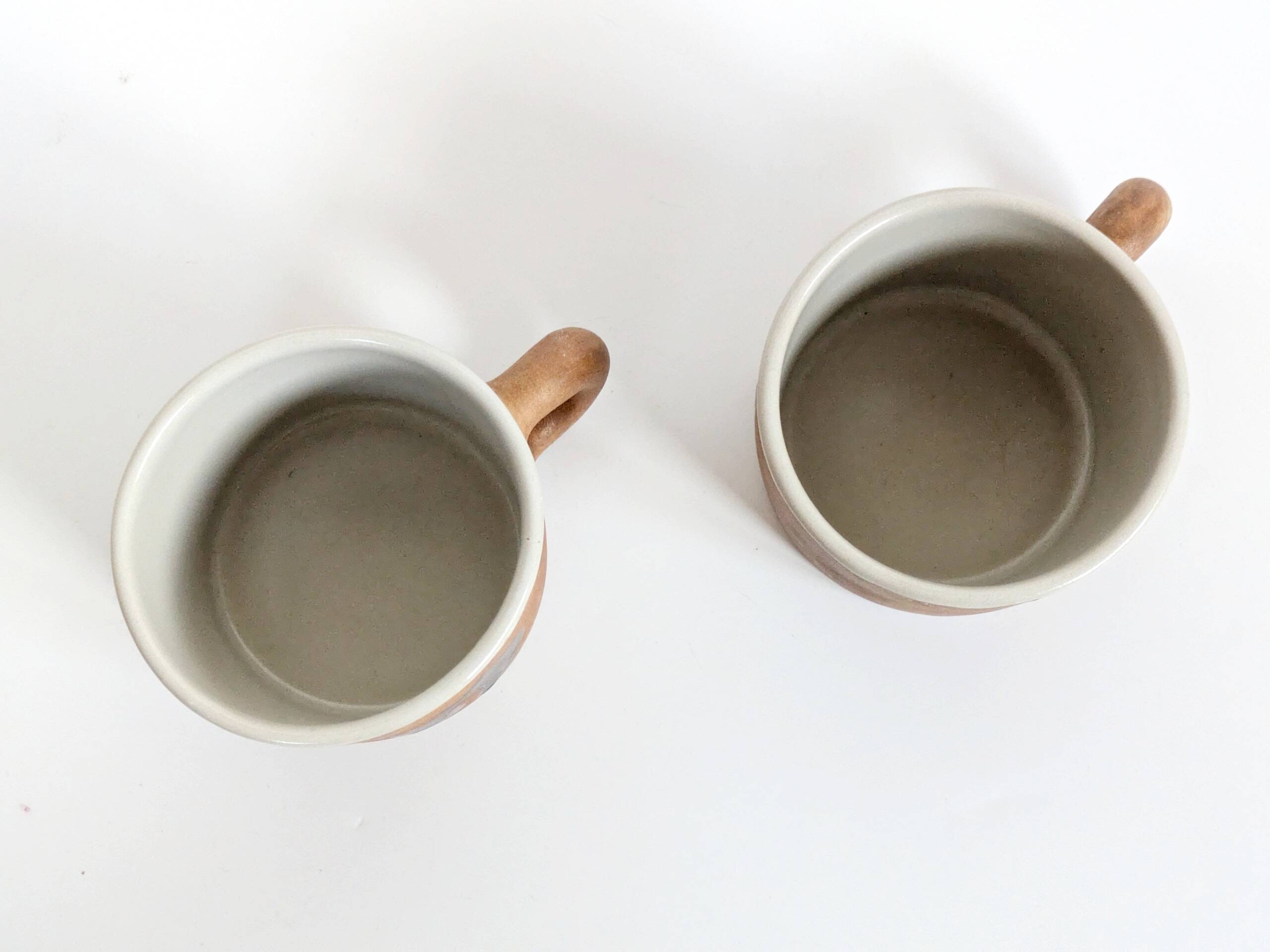 Set of 4 ceramic pieces by Madeleine Brault, Pottery of the Dove