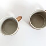 Set of 4 ceramic pieces by Madeleine Brault, Pottery of the Dove