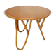 Table basse en rotin années 60