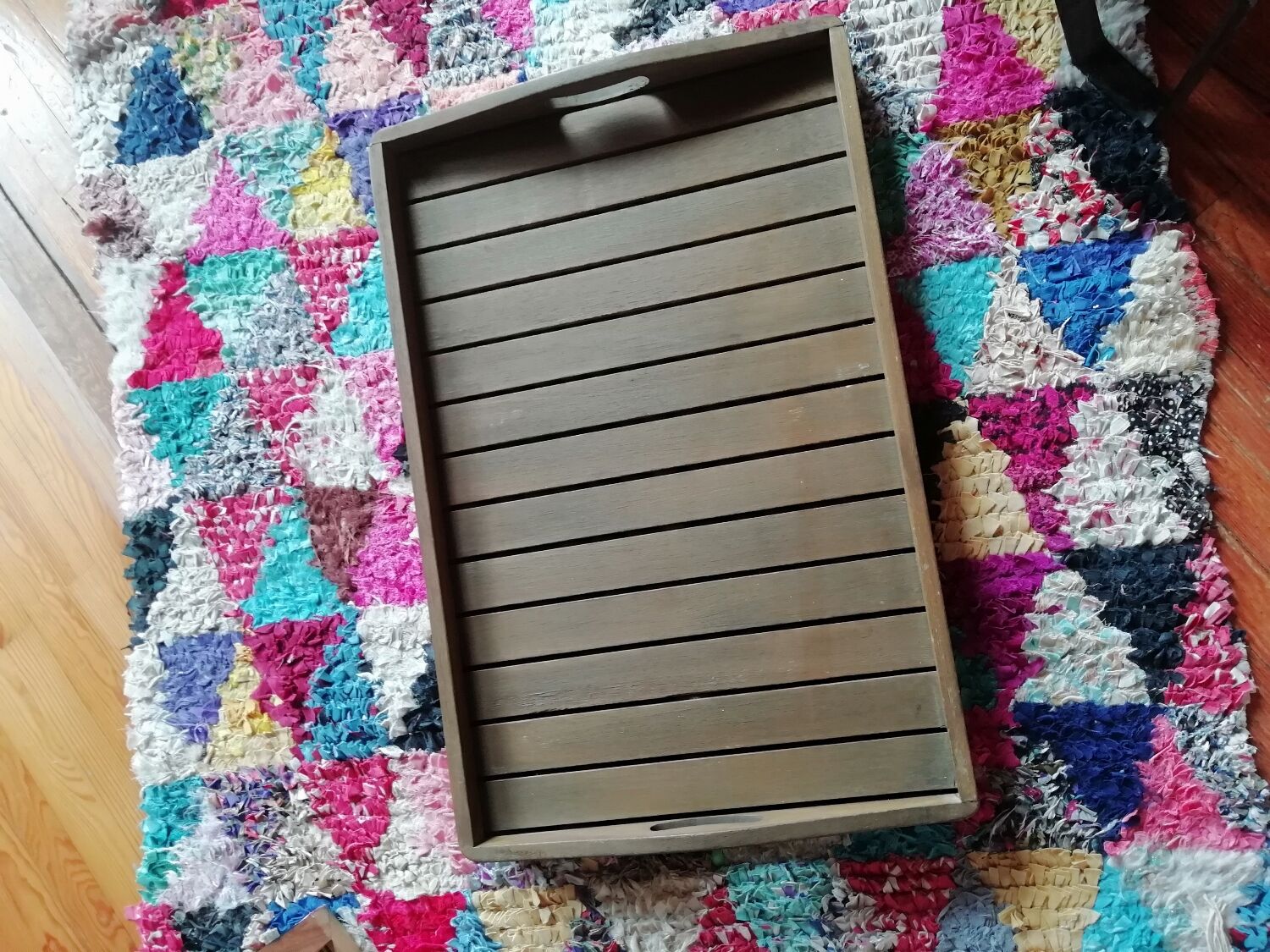 Wooden dessert table