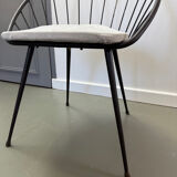 Vintage Corbeil armchair, iron, 1950s.