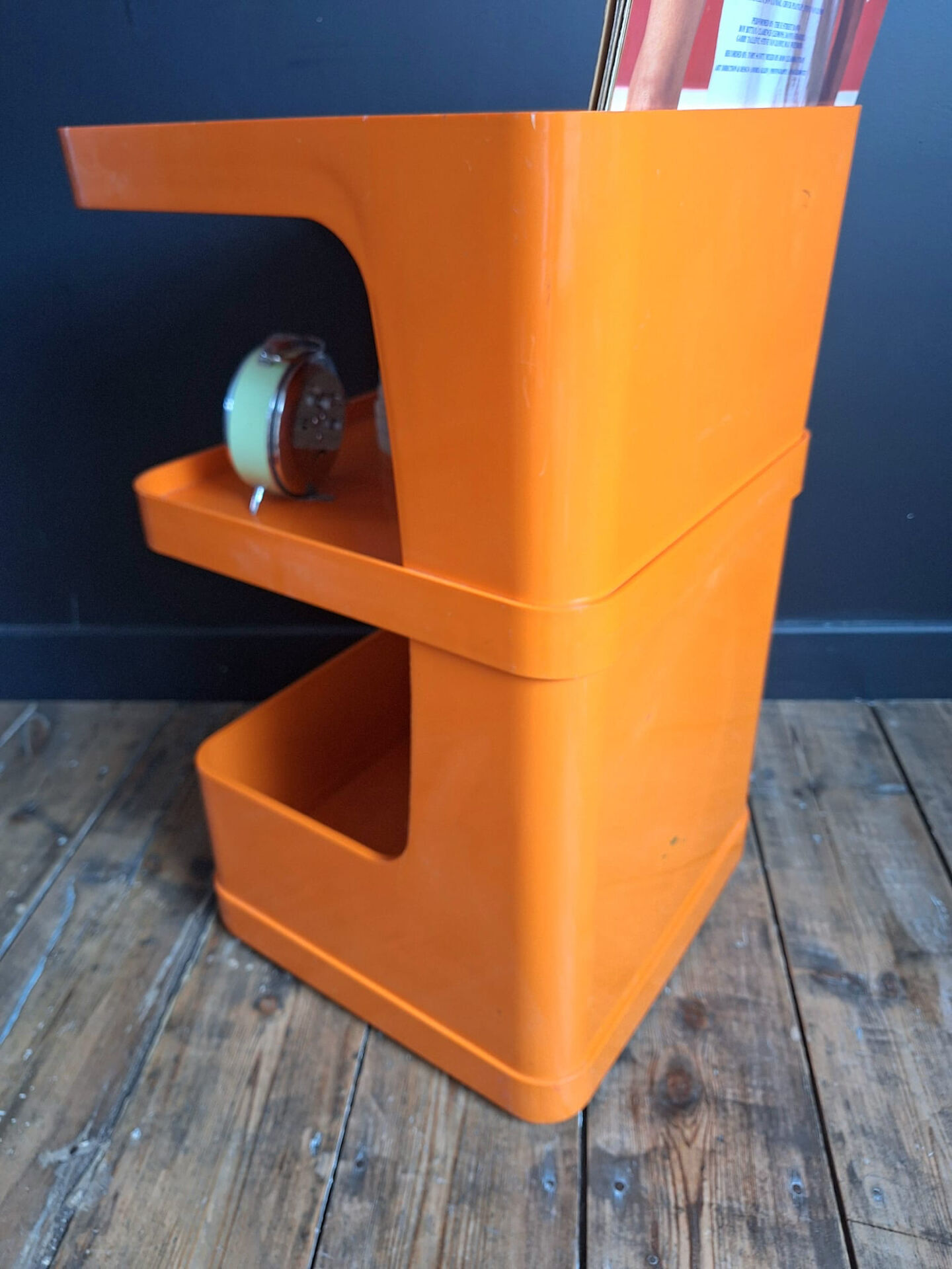 Flair side table for Prisunic by Marc Held, vintage bedside table.