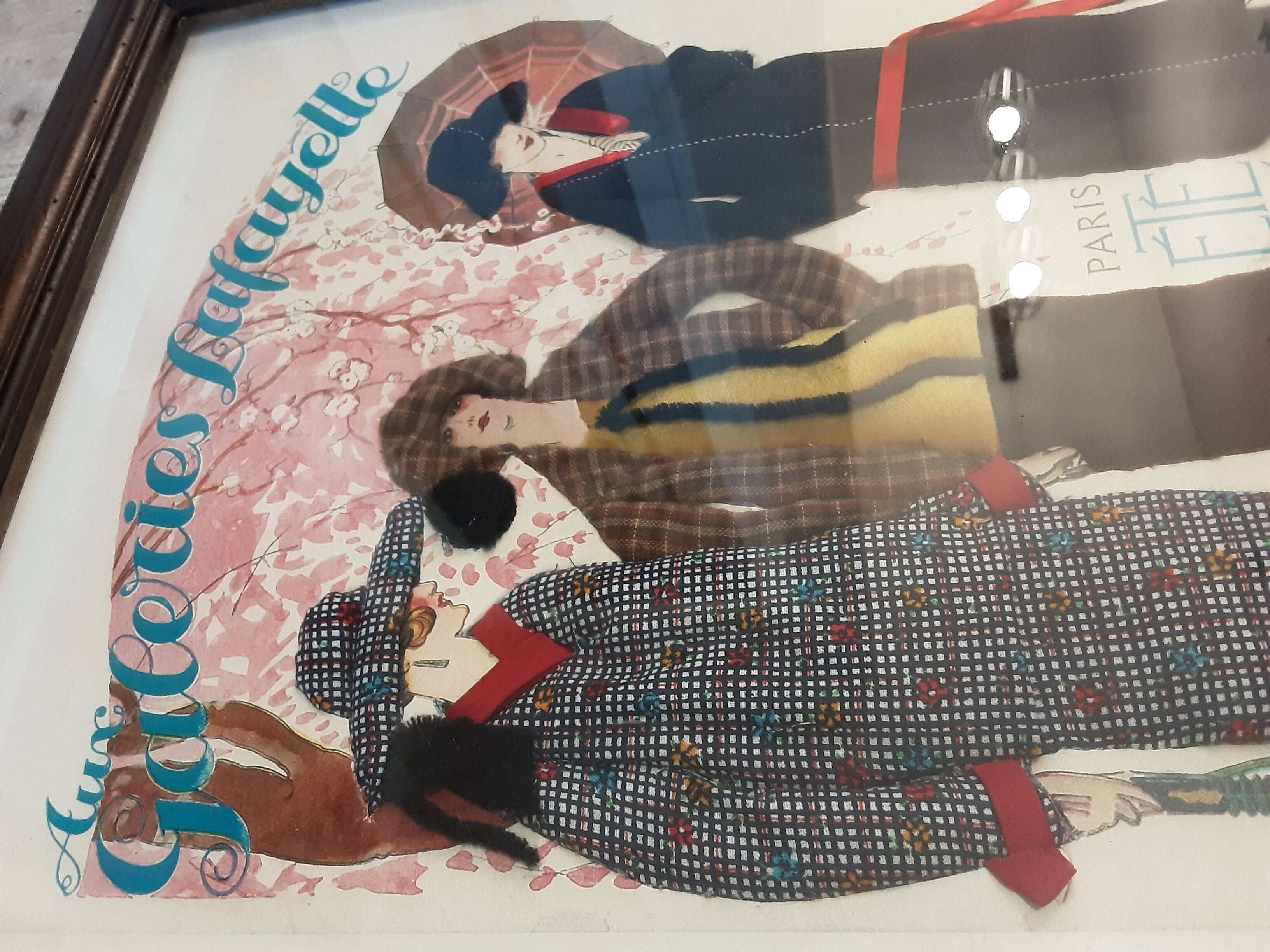 Fashion painting 1924 At Galeries Lafayette