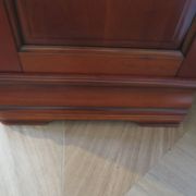 Cherrywood chest of drawers with ogee – 4 drawers – 80s – Louis Philippe style